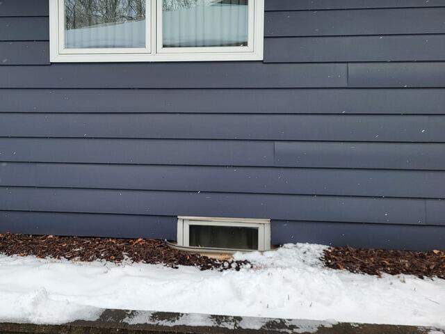 Basement Bedroom Egress Window Installation in Appleton, WI - Before Photo