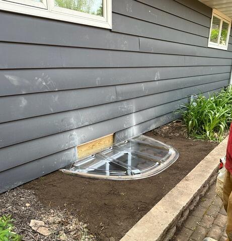 Basement Bedroom Egress Window Installation in Appleton, WI - After Photo