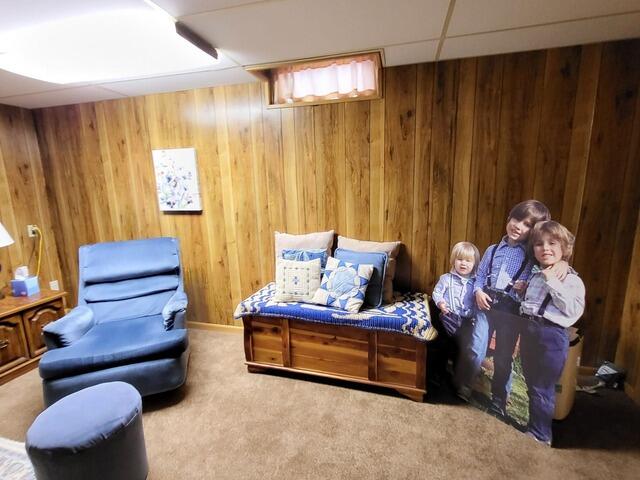 Basement Foundation Wall Reinforced After Egress Window Installation in Appleton, WI - Before Photo