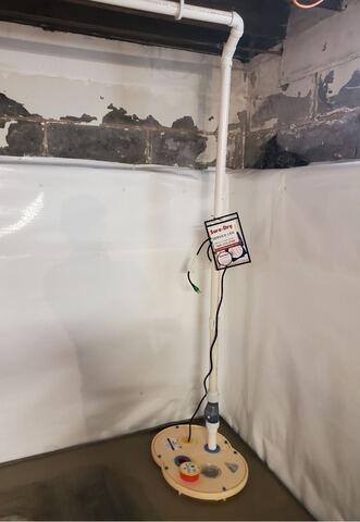 Fieldstone Basement Waterproofing and Moisture Control in Appleton, WI - After Photo