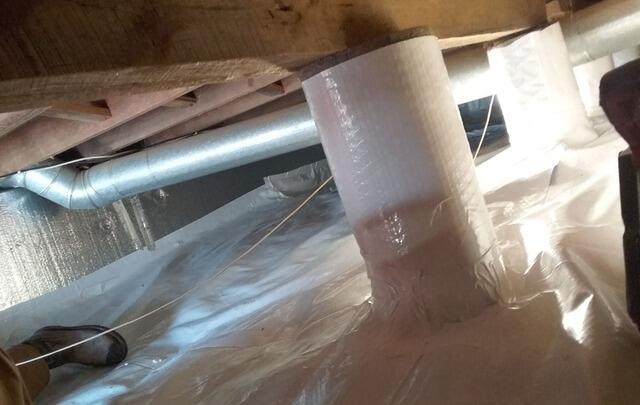Crawl Space Vapor Barrier Installed for Moisture Control in Bear Creek, WI - After Photo