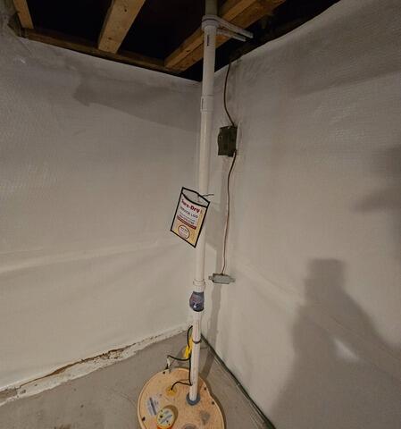 Basement Waterproofing System Protects Rooms from Water Intrusion Damage in Bear Creek, WI - After Photo