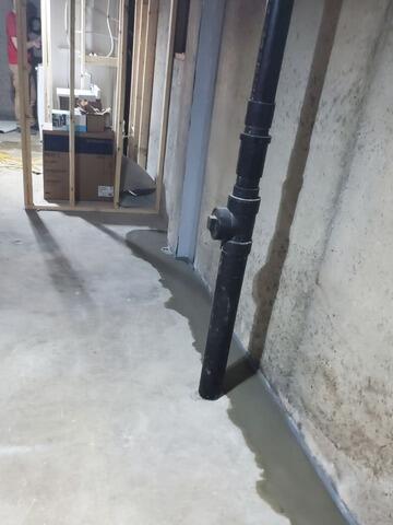 Basement Waterproofing with WaterGuard and SuperSump in Black Creek, WI - After Photo