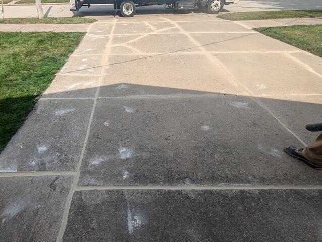 Sunken and Cracked Concrete Driveway and Walkway Repair in Black Creek, WI - After Photo