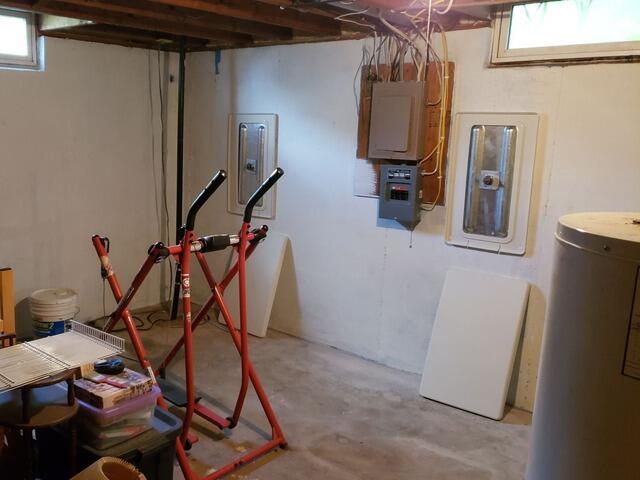 Foundation Wall Stabilized with GeoLock Wall Anchors in Hortonville, WI - After Photo