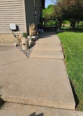Concrete Steps Lifted and Stabilized in Aniwa, WI