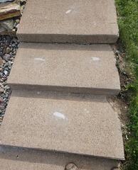 Concrete Steps Lifted and Stabilized in Aniwa, WI