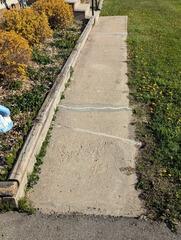 Cracked Concrete Pathway Repaired In Little Suamico, WI