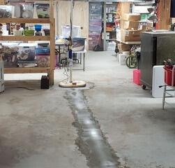Wet Basement System Installed Land O Lakes, WI
