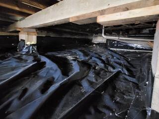 Crawl Space Insulated, Waterproofed & Humidity Controlled In Montello, WI