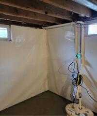 Water Seepage, Mustiness & Sump Pump Power Issues Resolved In Oconto Falls, WI