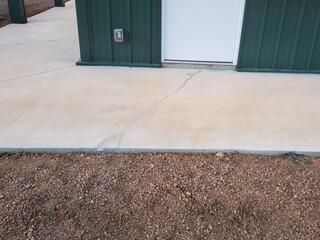 Concrete Patio Cracks Evened Out & Sealed in Elton, WI