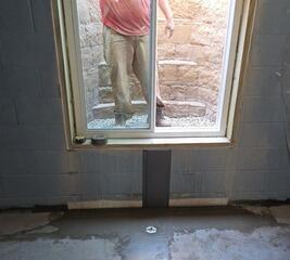 Remodeled Basement Project Completed with Egress Window Installation in Kimberly, Wi