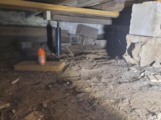 Sagging Floors Repaired in Crawlspace in Tomahawk, WI