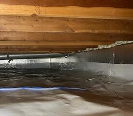 Crawl Space Vapor Barrier Installation in Wabeno, WI