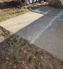 Sinking Concrete Patio Raised and Leveled in Grand Marsh, WI
