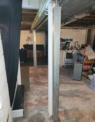 Basement Sagging Floor Stabilization & Dehumidification in Markesan, WI