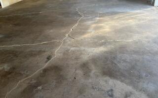 Concrete Garage Leveled with PolyLevel in Manawa, WI