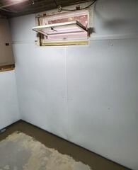 Complete Basement Water Control System Including Floor Drainage, Sump Pump & Vapor Barrier Installed in Eden, WI
