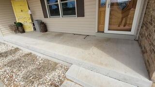 Sunken Concrete Patio Lifted in Menominee, MI