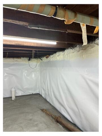 Waterproofing Leaky Basement Walls in Jay, ME - After Photo