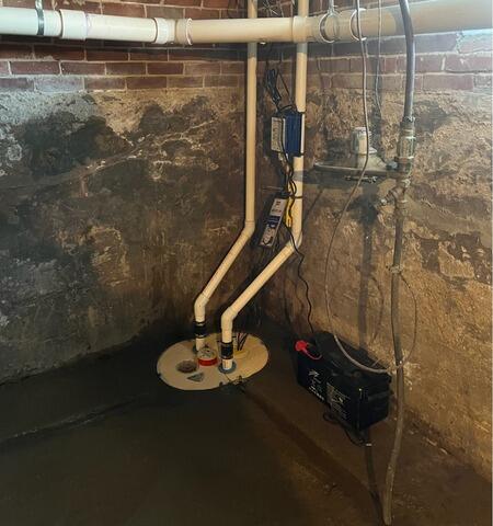 TripleSafe Sump Pump Helps Wet Basement in South Gardiner