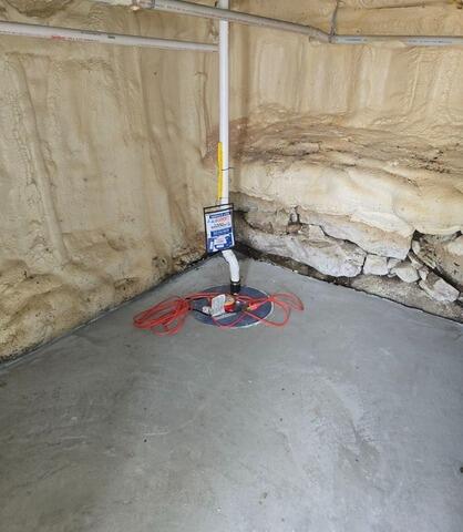 Monmouth, ME Basement Gets New Slab & Sump