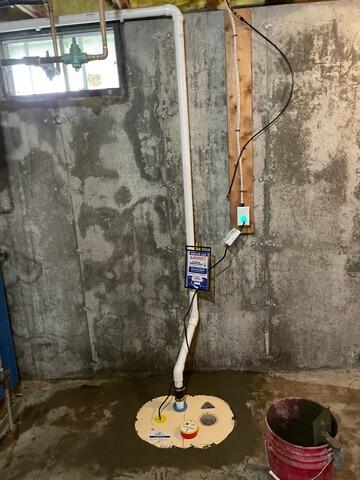 Sump Pump Saves Westbrook, ME Basement - After Photo