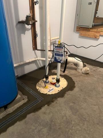BrightWall Saves Leaking Basement Wall in Saco, ME - After Photo