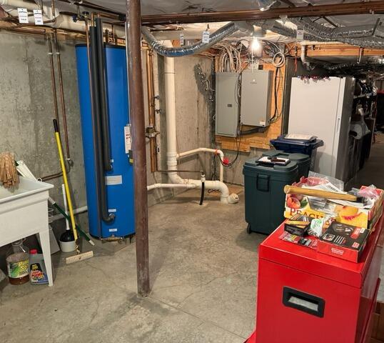 BrightWall Saves Leaking Basement Wall in Saco, ME - Before Photo