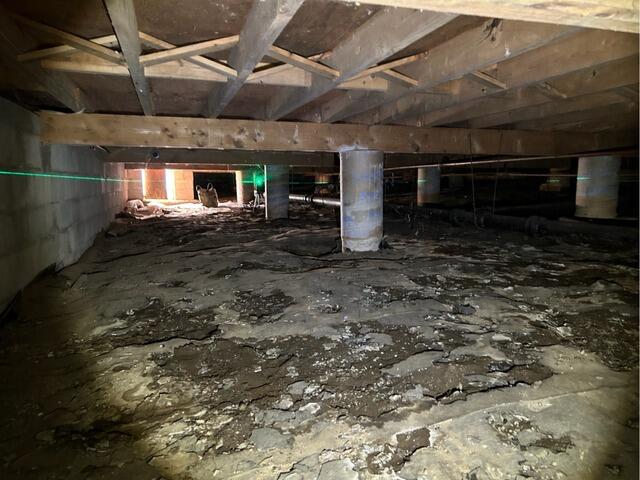 Camden, ME Crawl Space Encapsulation - Before Photo