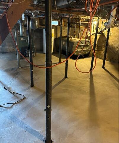 New Slab & Waterproofing in Saint George, ME - After Photo