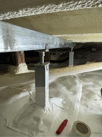 Failing Crawl Space Needs SmartJacks in Jefferson, ME - After Photo