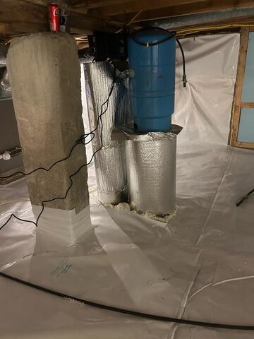 Free From Water Issues in Freedom, ME Crawl Space - After Photo