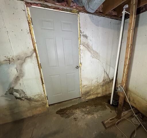 Cracking Foundation Gets PowerBraces in Winslow, ME