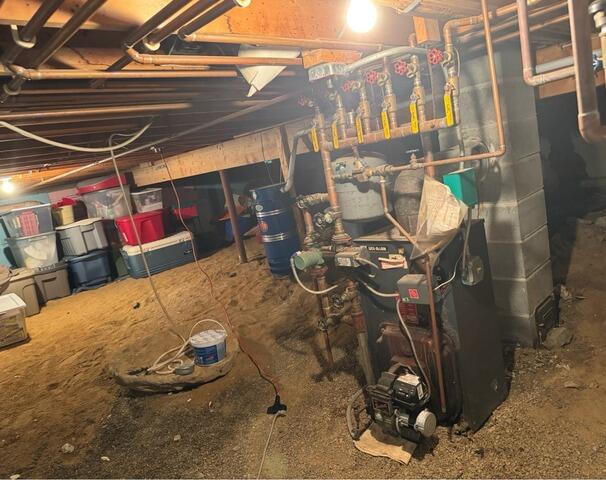Encapsulating a Damp Crawl Space in York, ME - Before Photo