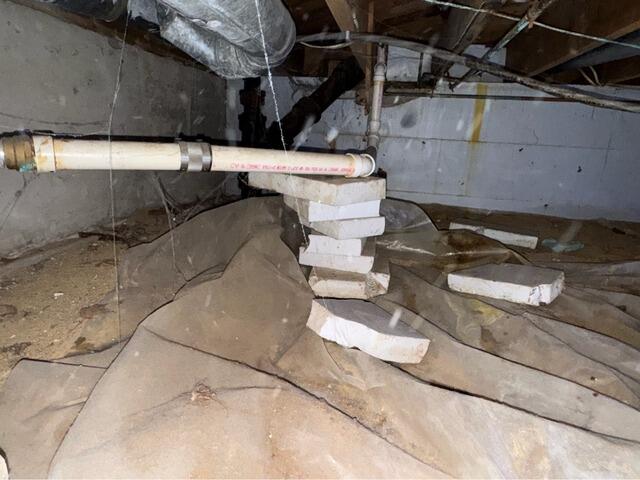 Encapsulating a Crawl Space in Brunswick, Maine - Before Photo