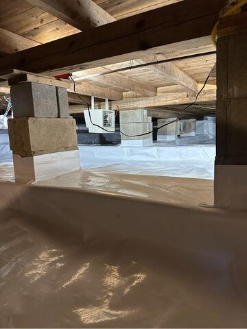 Crawl Space Encapsulation in Orient, Maine - After Photo