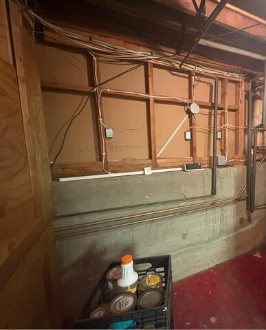 Basement Waterproofing in Rumford, Maine - Before Photo