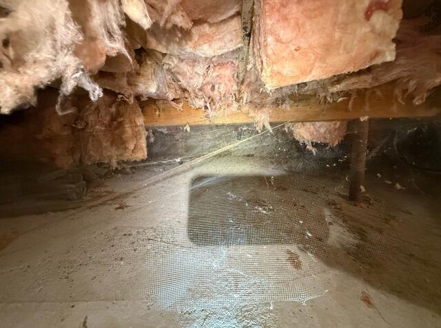Musty Crawl Space Encapsulation in Harpswell, Maine - Before Photo