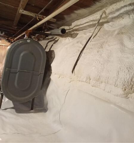 Waterproofing Church Crawl Space in Searsport, Maine