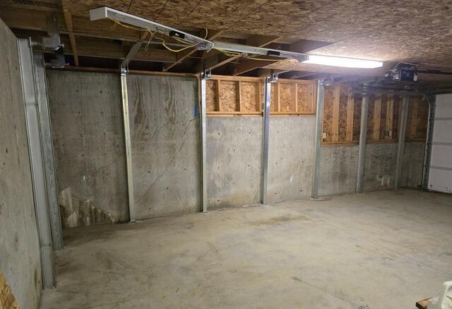 Buckling Wall Saved with PowerBraces in Saint Albans, Maine