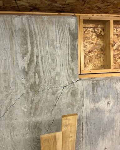 Buckling Wall Saved with PowerBraces in Saint Albans, Maine