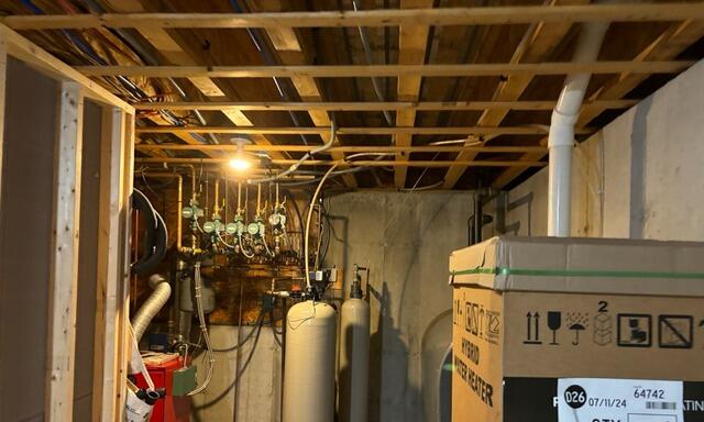Improving Energy Efficiency with Insulation in Yarmouth, Maine - Before Photo