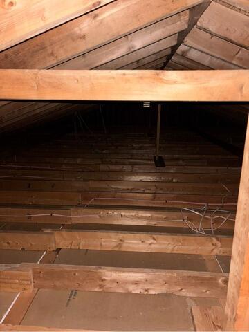 Attic Insulation in Brunswick, Maine - Before Photo