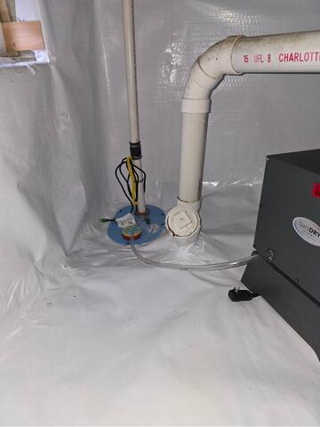 Damp, Musty Crawl Space Encapsulation in Northport, Maine - After Photo