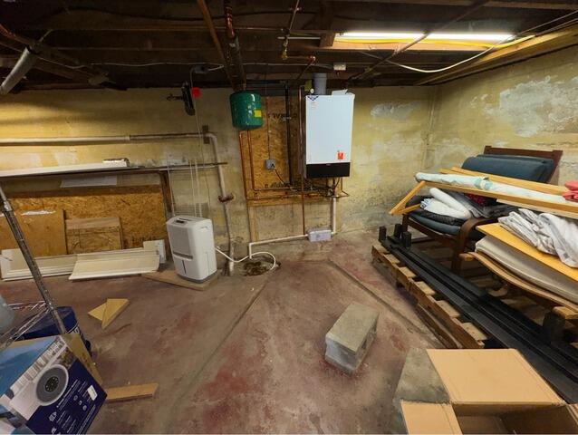 Leaking Portland, Maine Basement is Waterproofed - Before Photo