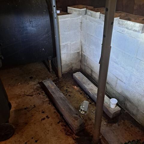 Wet, Leaking Crawl Space Gets Waterproofed in Lyman, Maine