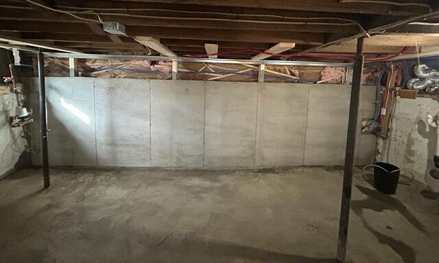 StableLock Wall Foundation Repair in Fairfield, Maine - After Photo