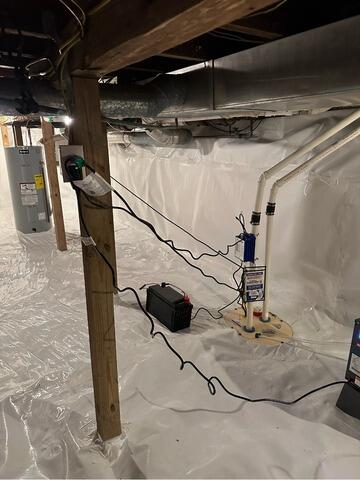 Encapsulation of Belfast, Maine Crawl Space to Prevent Mold from Returning - After Photo